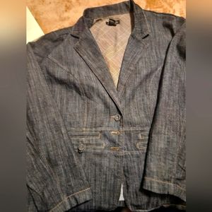Plus size Ashley Stewart denim Jacket